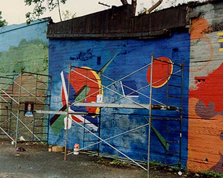 1991, Murale de Doris Bordage